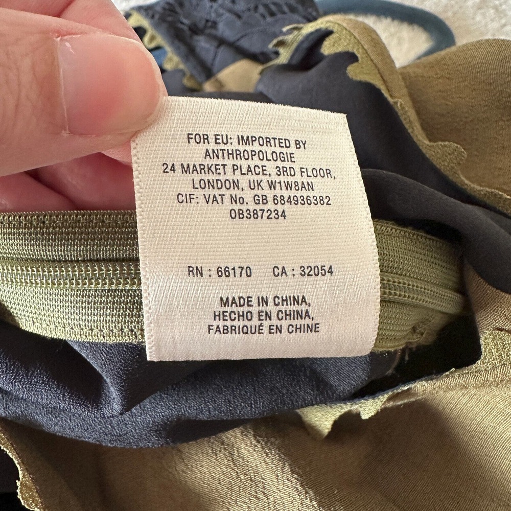 Anthropologie Leifsdottier Olive Green Jumpsuit Sani Lace Belted Waiste Size 8 - Picture 11 of 15